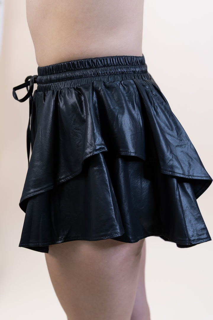 "Faux Ever Yours" Skort (Black)