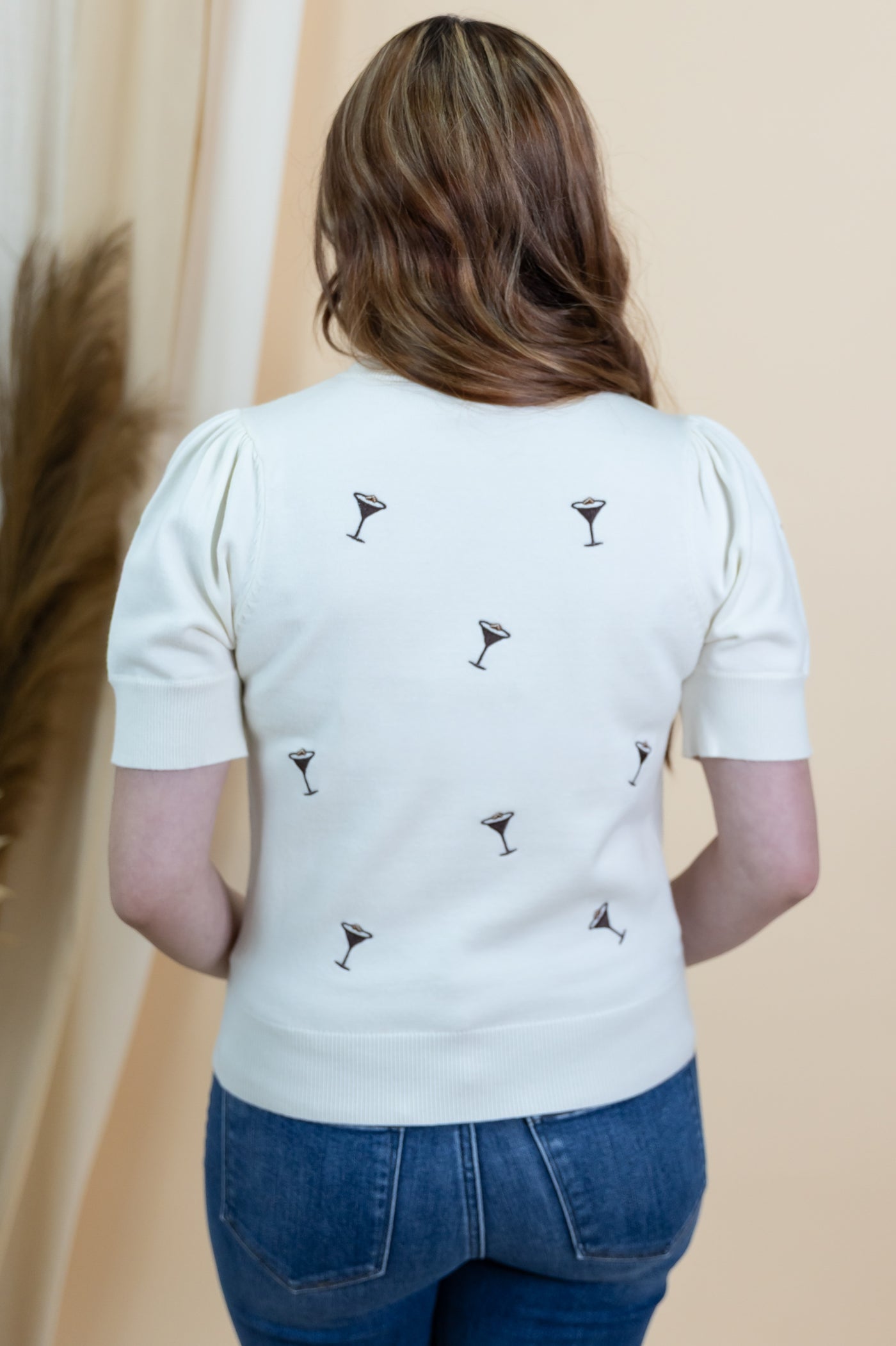 "Espresso Yourself" Top (Cream)