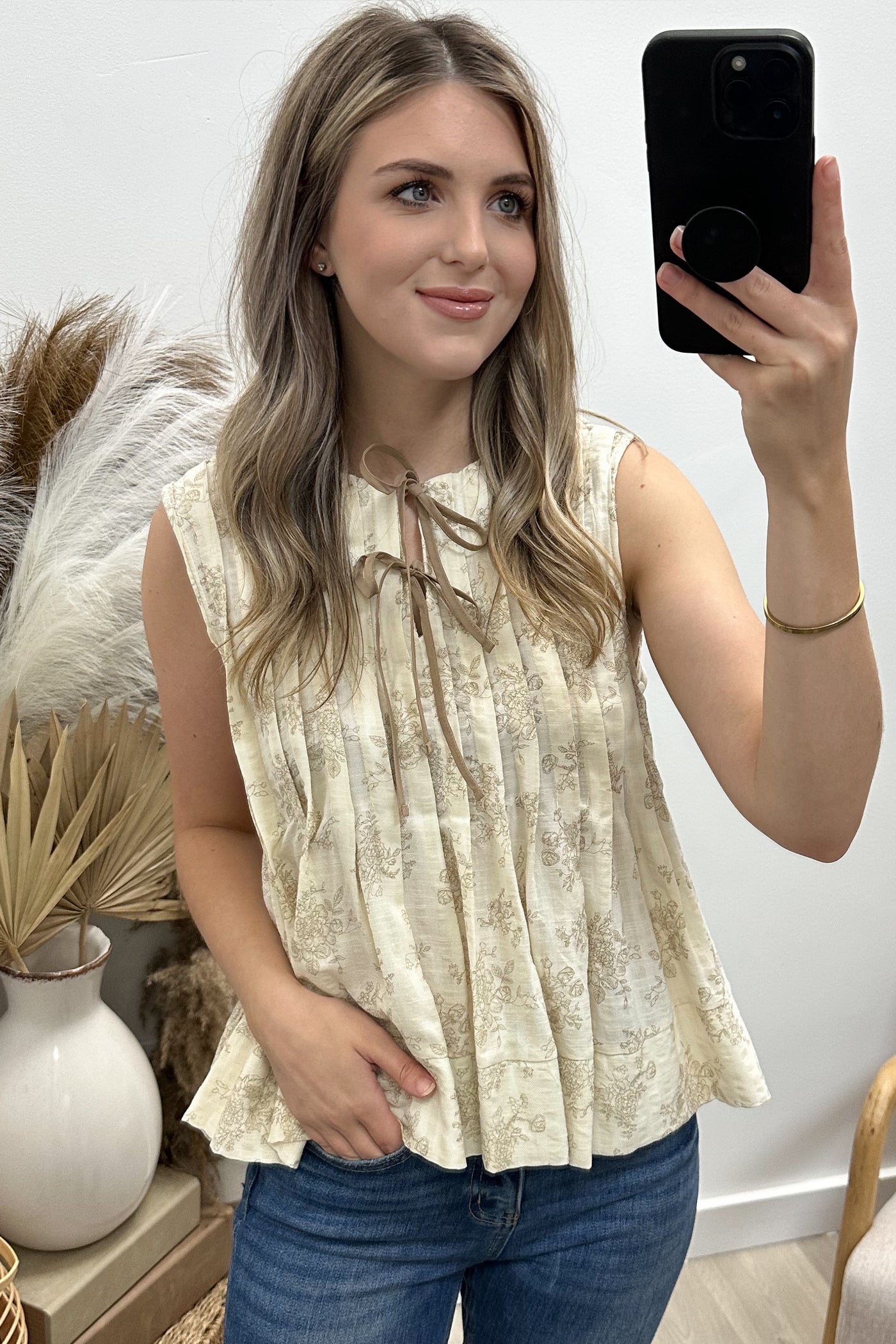"Want You Around" Top (Taupe)