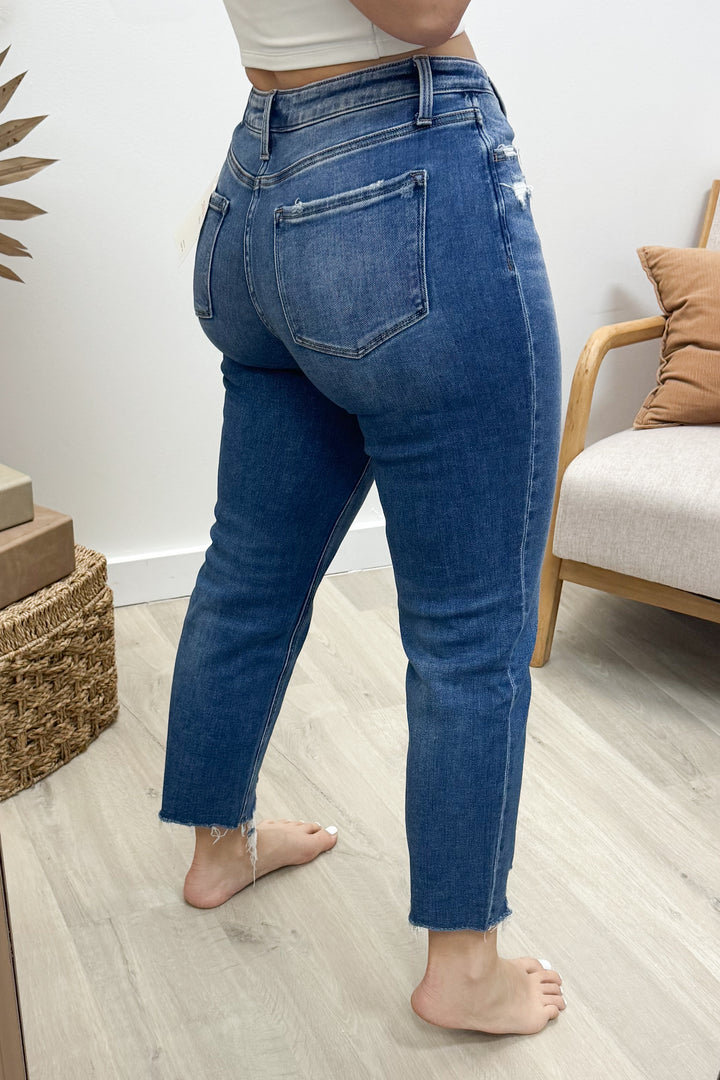 Kylie Cropped Straight Leg Jeans