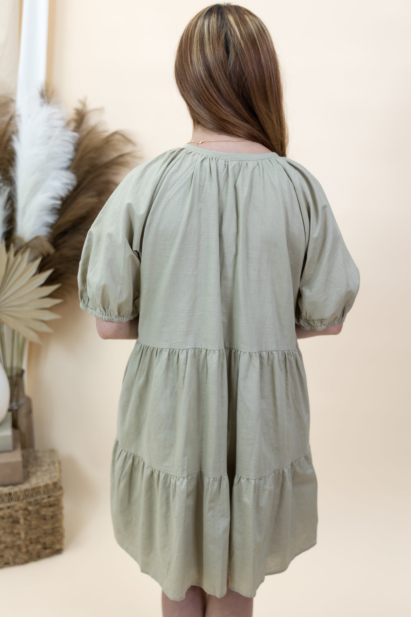 "My Free Time" Dress (Grey Olive)