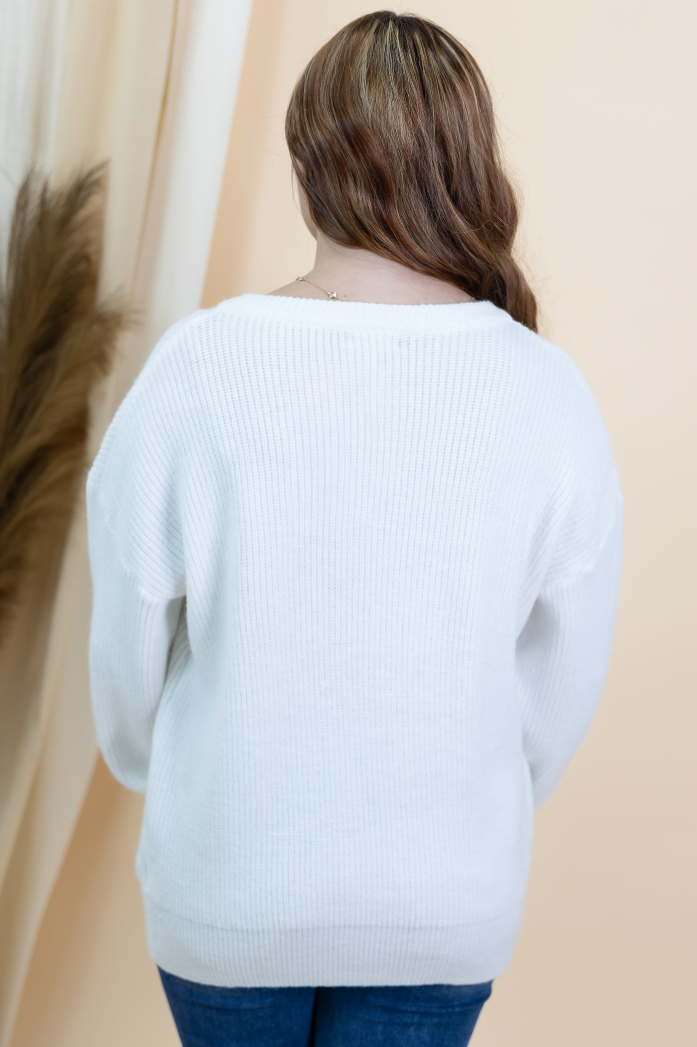 "Hello Pumpkin" Sweater (Off White)