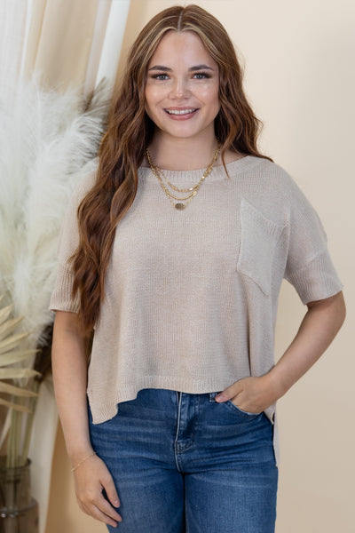 "Feels Like Home" Top (Natural)