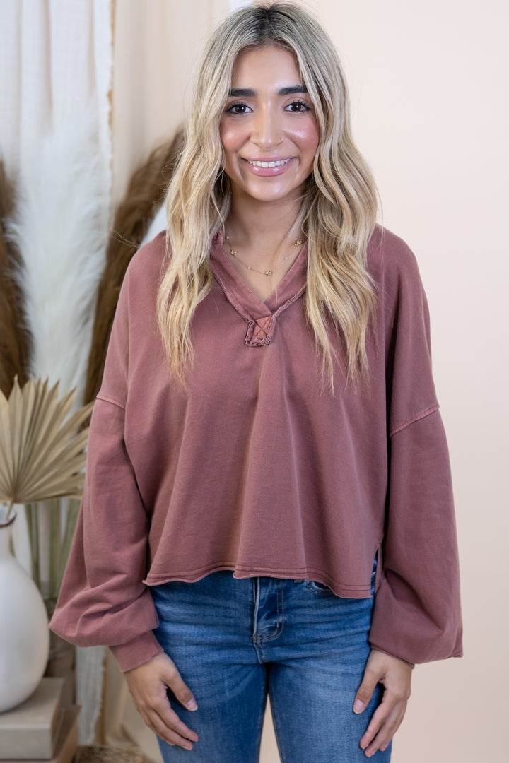 "Favorite Feeling" Top (Terracotta)