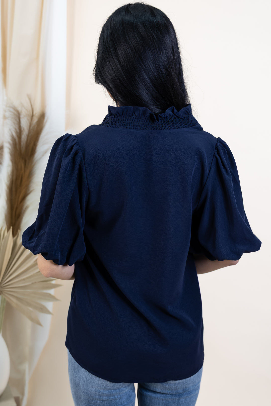 "Everyday Cutie" Blouse (Navy)