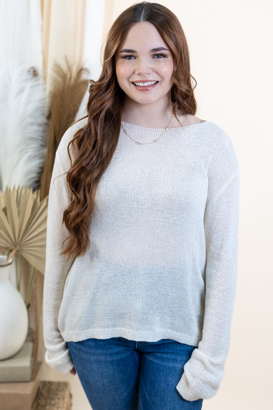 "Walking On Air" Sweater (Off White)