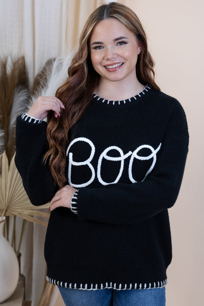 "Boo Babe" Sweater (Black)