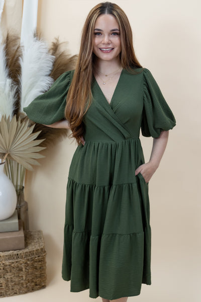 "More Than Perfect" Dress (Olive)