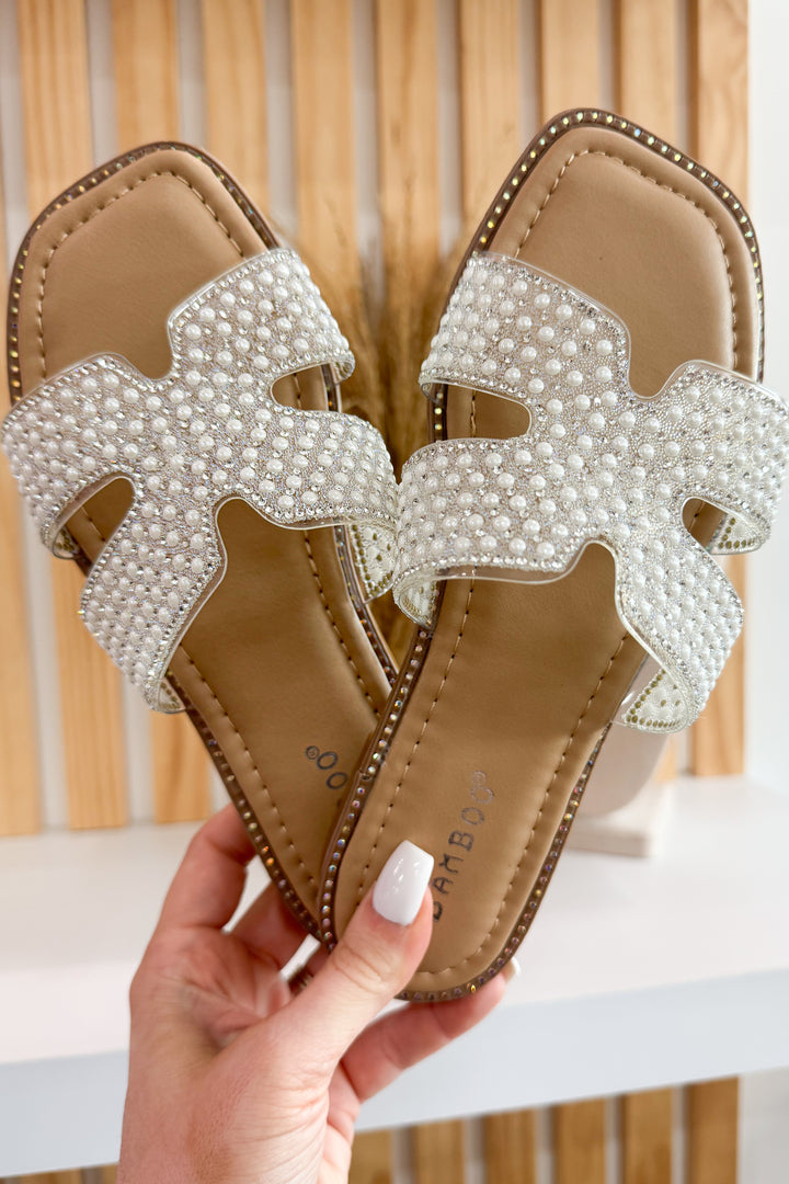 Jada Sandals (Nude/Pearl)