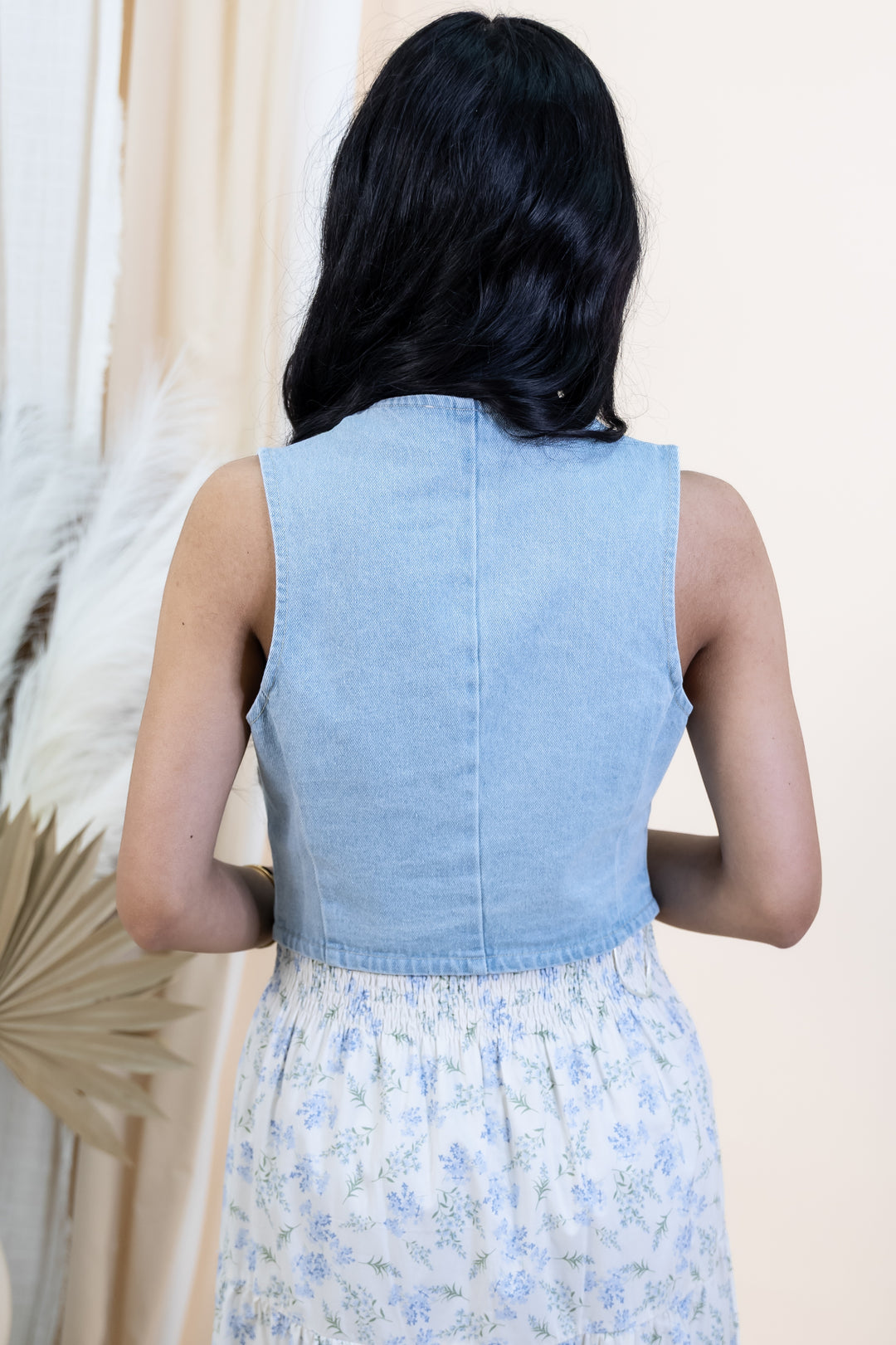 "Honky Tonk Honey" Vest (Light Blue)