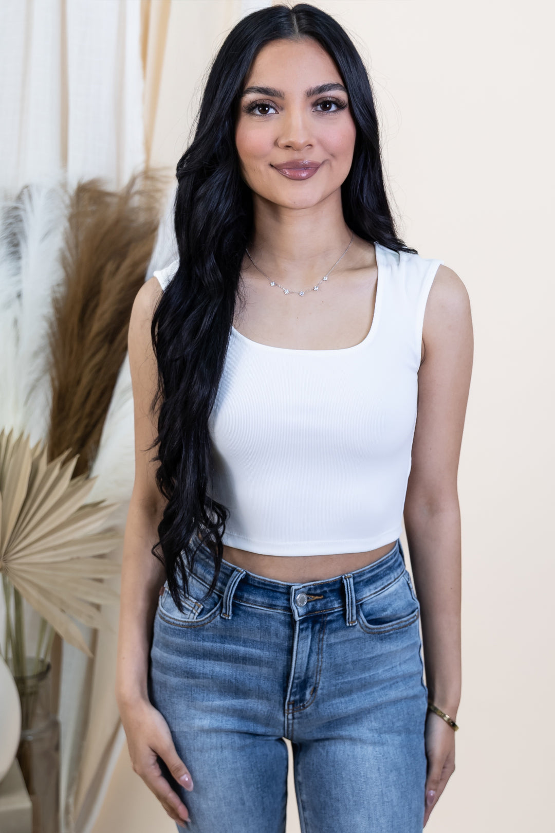 "Made To Adore" Top (White)