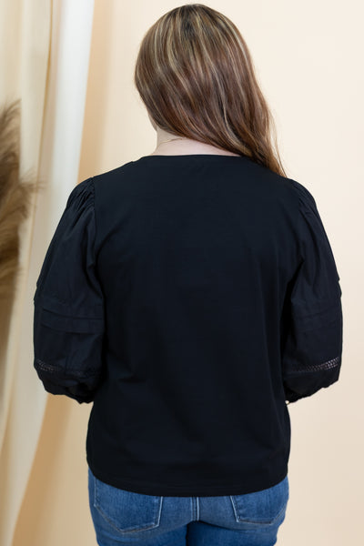 "Different Views" Blouse (Black)