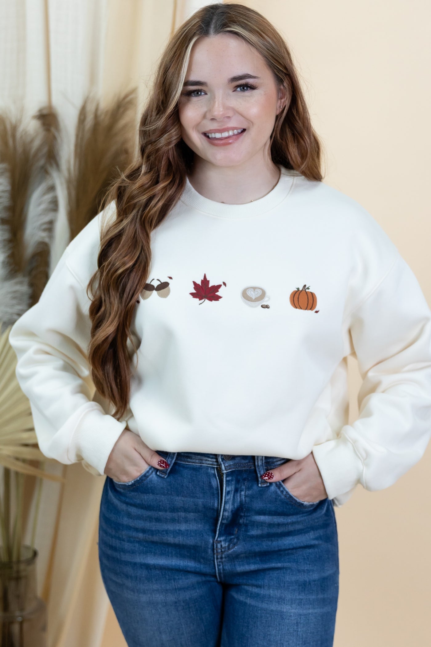 "Fall Fun" Sweatshirt (Cream)