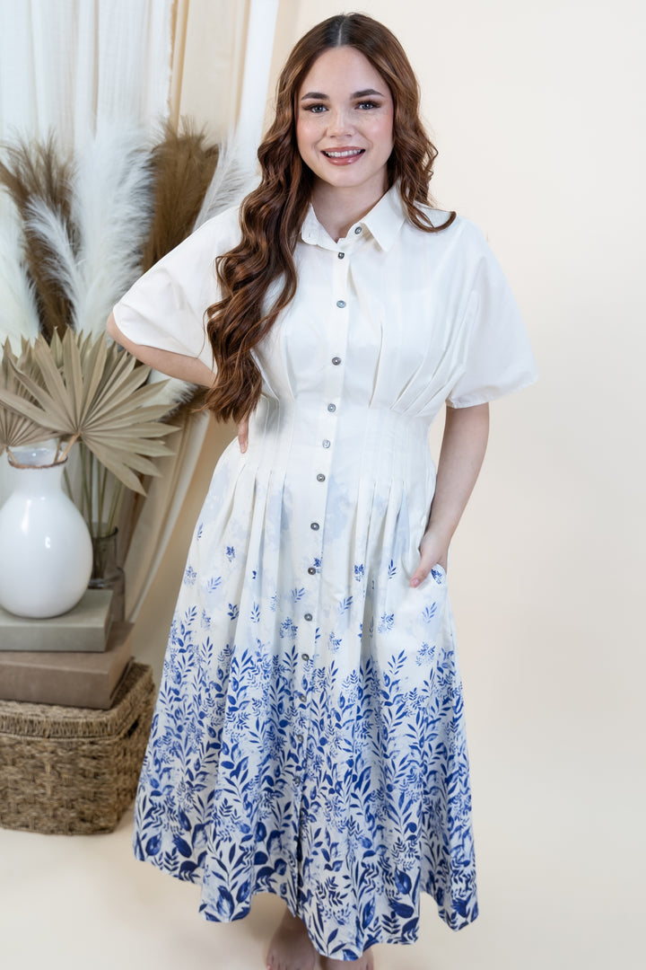 "The Edge Of Spring" Dress (Blue)