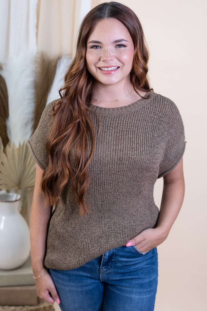 "Relaxed Revival" Top (Mocha)