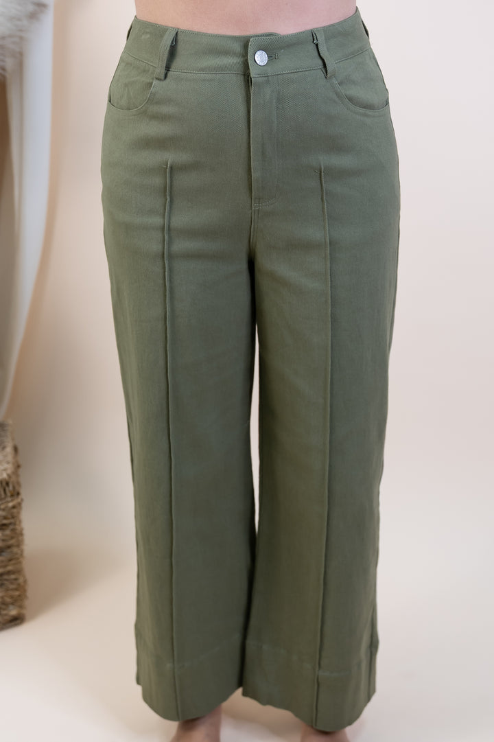 "Tailored Touch" Pants (Olive)