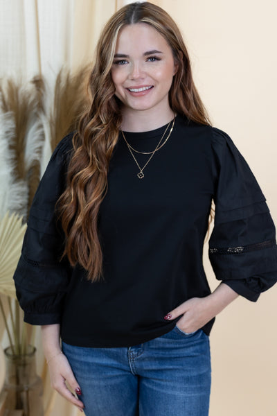 "Different Views" Blouse (Black)