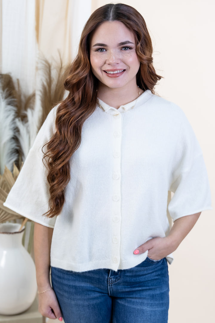 "Understated Muse" Top (Ivory)