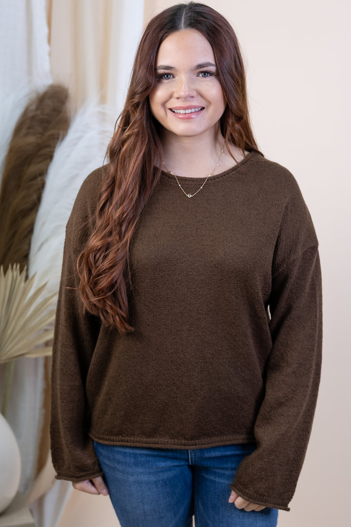 "Weekend Wonder" Sweater (Brown)