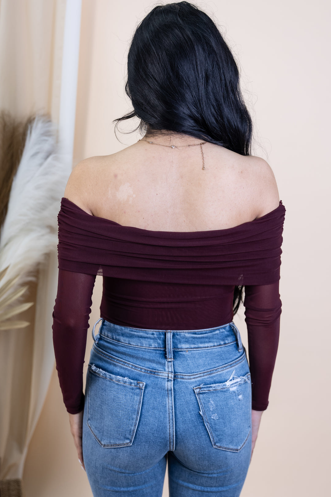 "Own The Moment" Bodysuit (Oxblood)