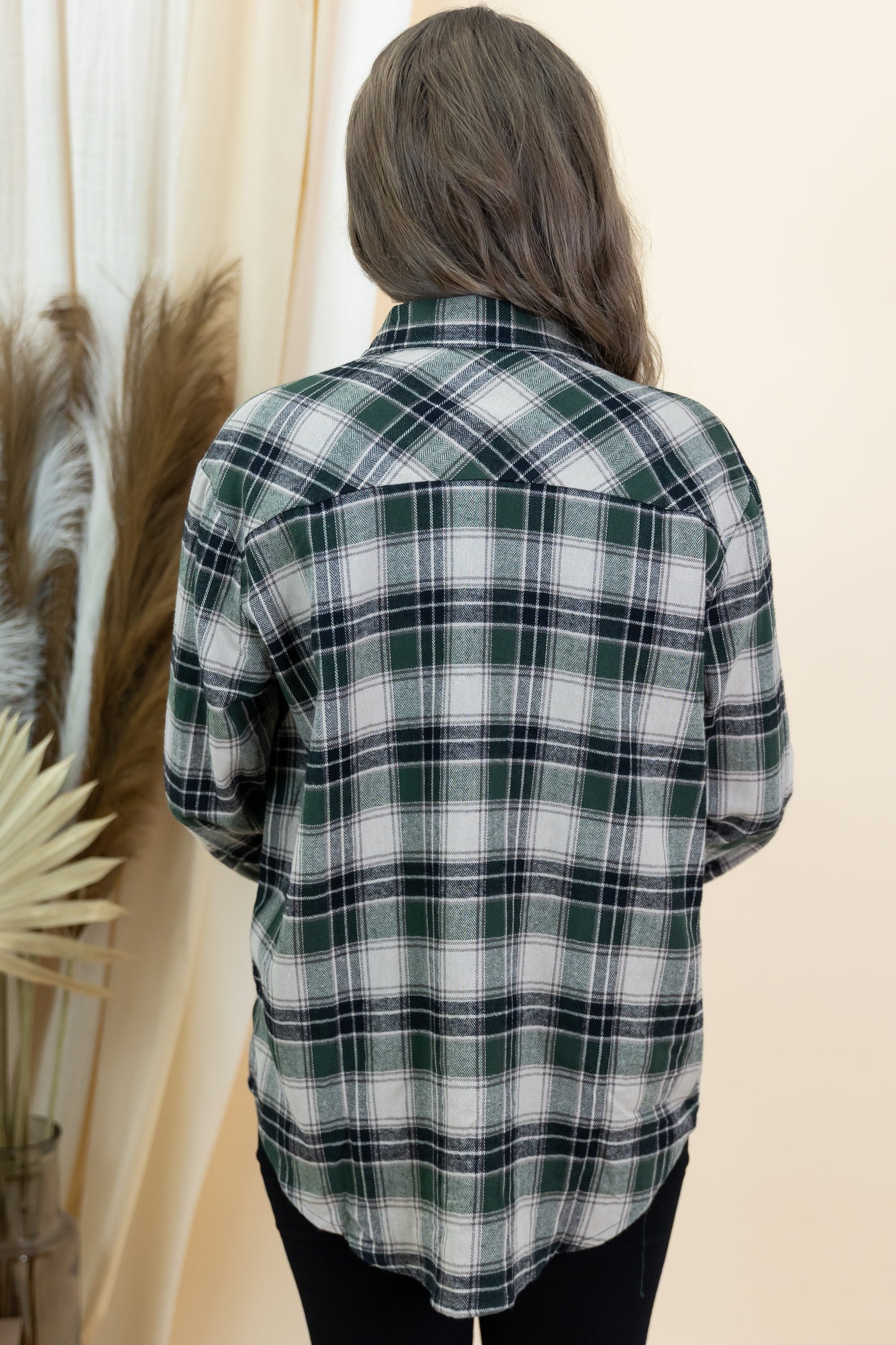 "Always Good" Button Up (Green)