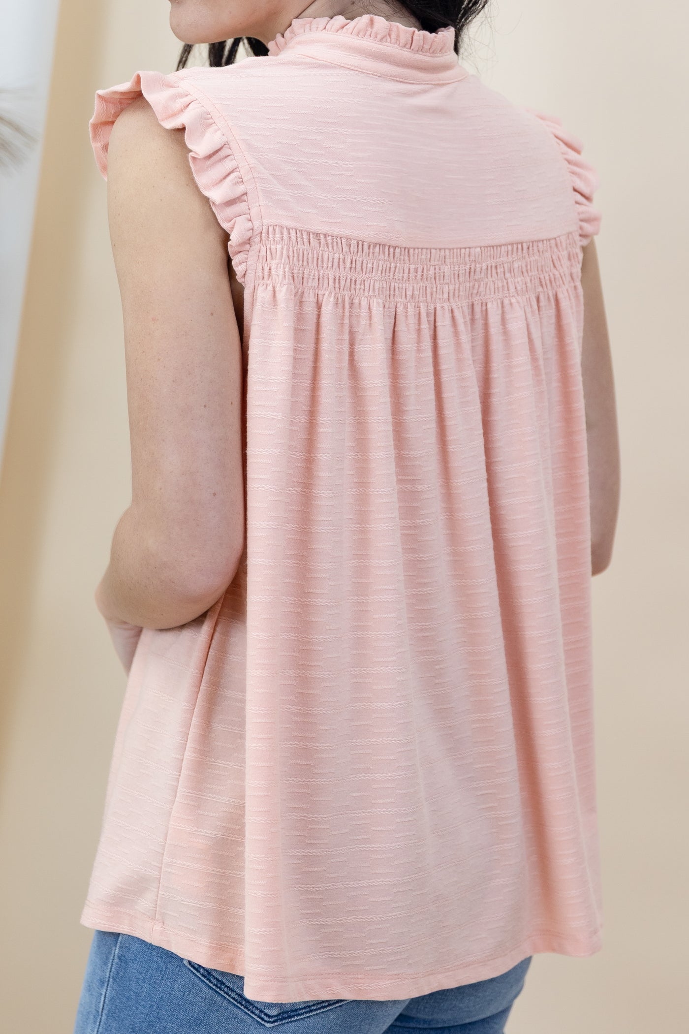 "Giving Grace" Blouse (Peach)