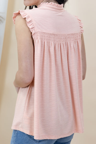 "Giving Grace" Blouse (Peach)