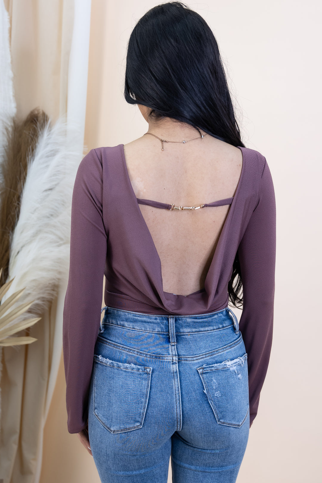 "Sleek & Sultry" Bodysuit (Plum)