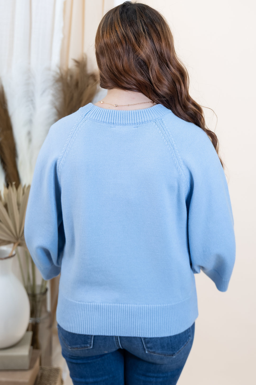"Soft Start" Sweater (Light Blue)
