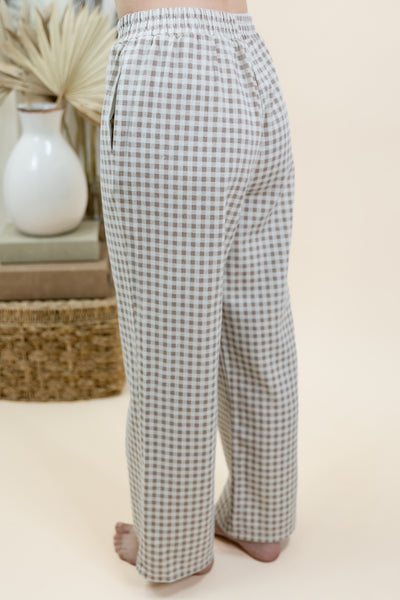 "Meet In The Middle" Pants (Cream/Taupe)