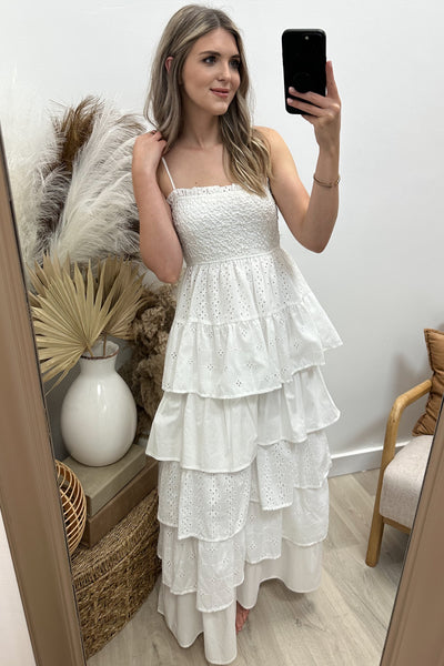 "Catch My Eye" Dress (Off White)