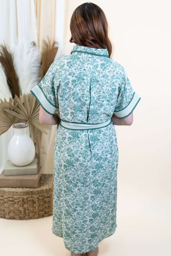 "Greenhouse Grace" Dress (Green)