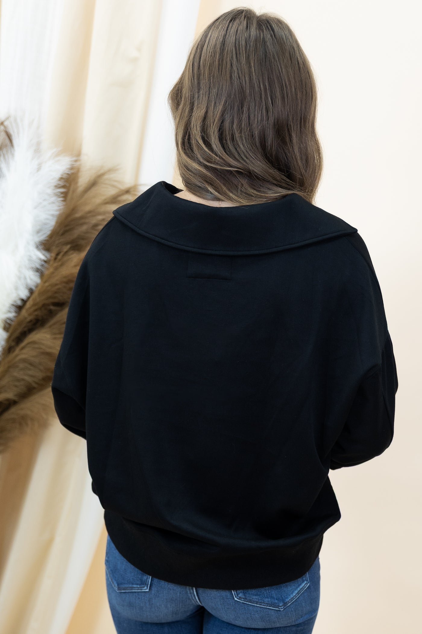 "Doing Just Fine" Sweatshirt (Black)