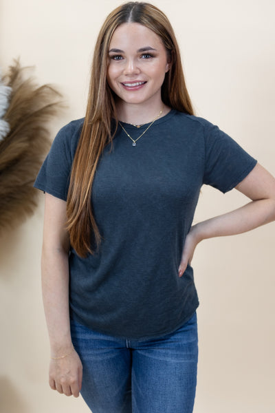 "For The Record" Top (Midnight Navy)