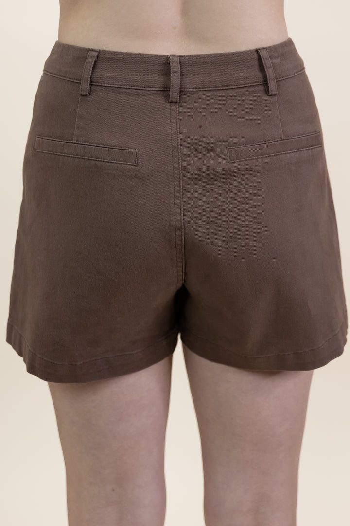 "Take A Second" Shorts (Brown)