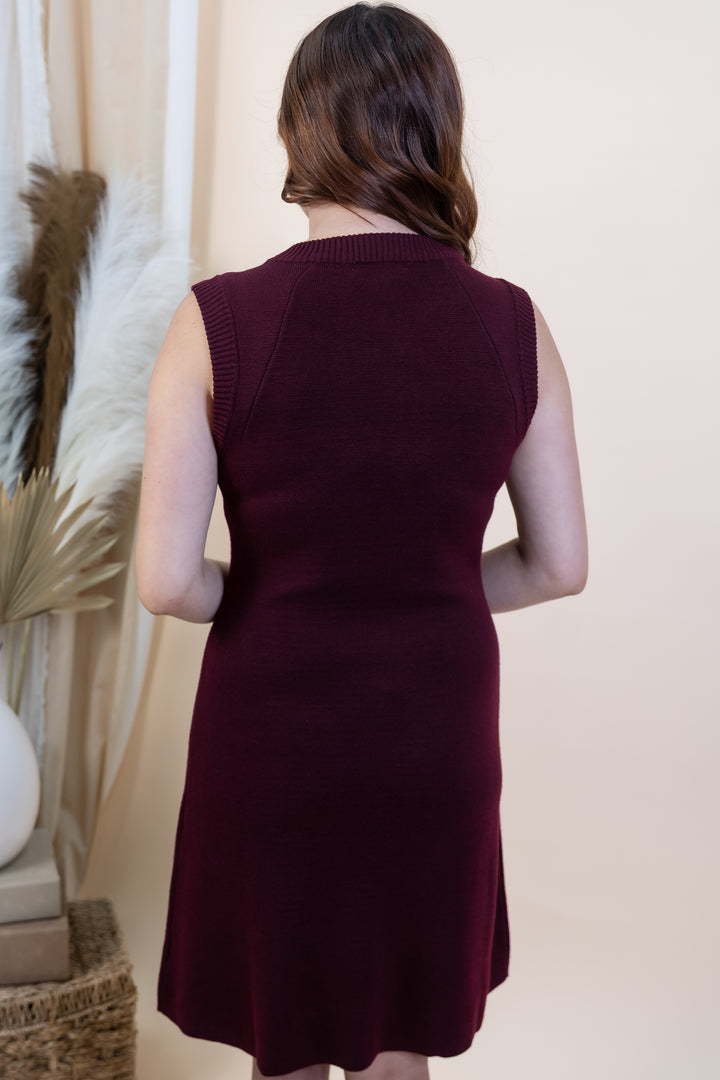 "Autumn Affair" Dress (Wine)
