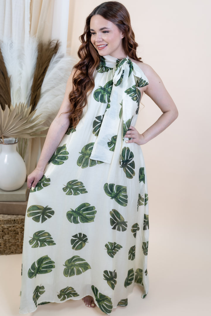 "Coastal Canopy" Dress (Cream)