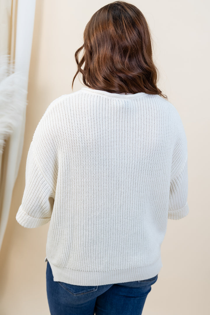 "Quiet Luxury" Sweater (Cream)