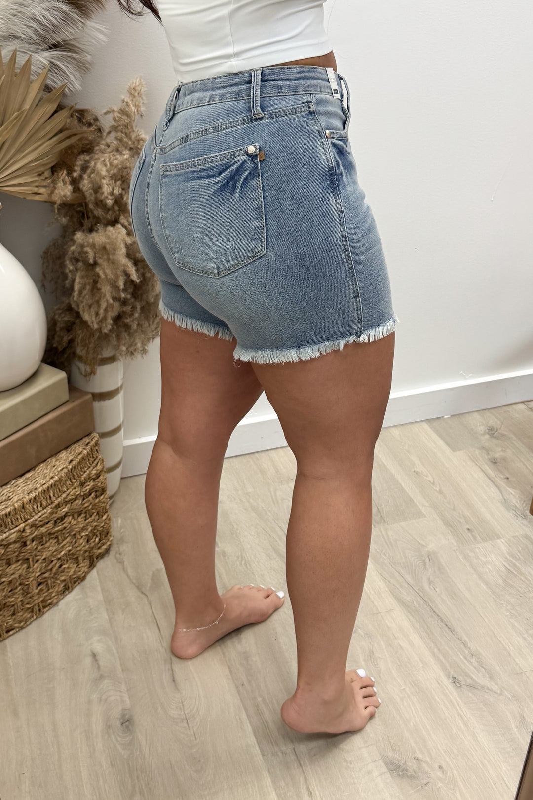 Wendy Denim Shorts (Tummy Control)