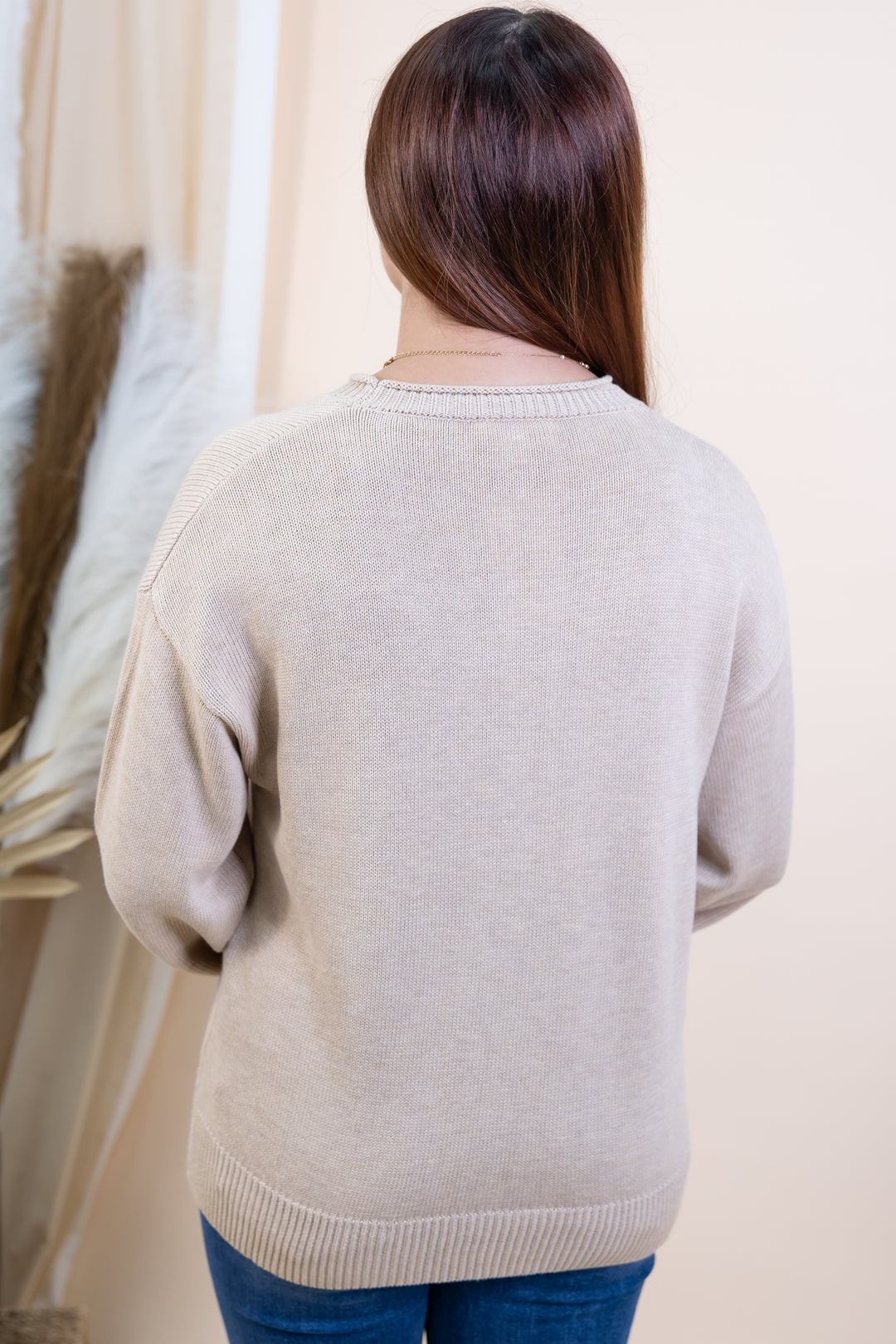 "Martini Hour" Sweater (Taupe)