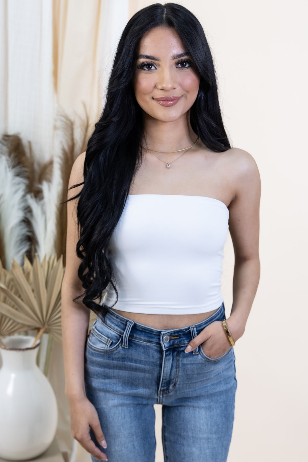 "Smooth Operator" Tube Top (Off White)