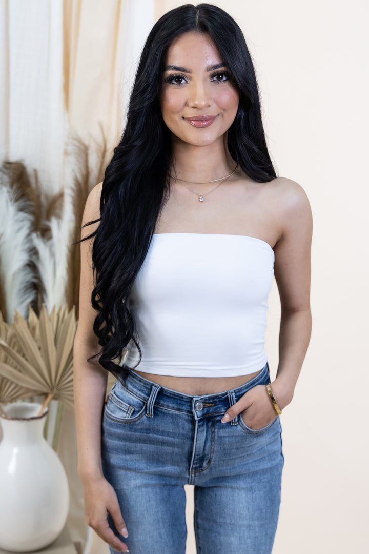 "Smooth Operator" Tube Top (Off White)