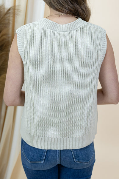 "Sands Of Life" Sweater Vest (Bone)