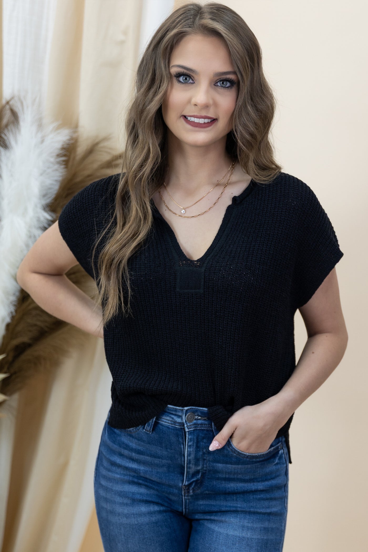 "On My Mind" Top (Black)