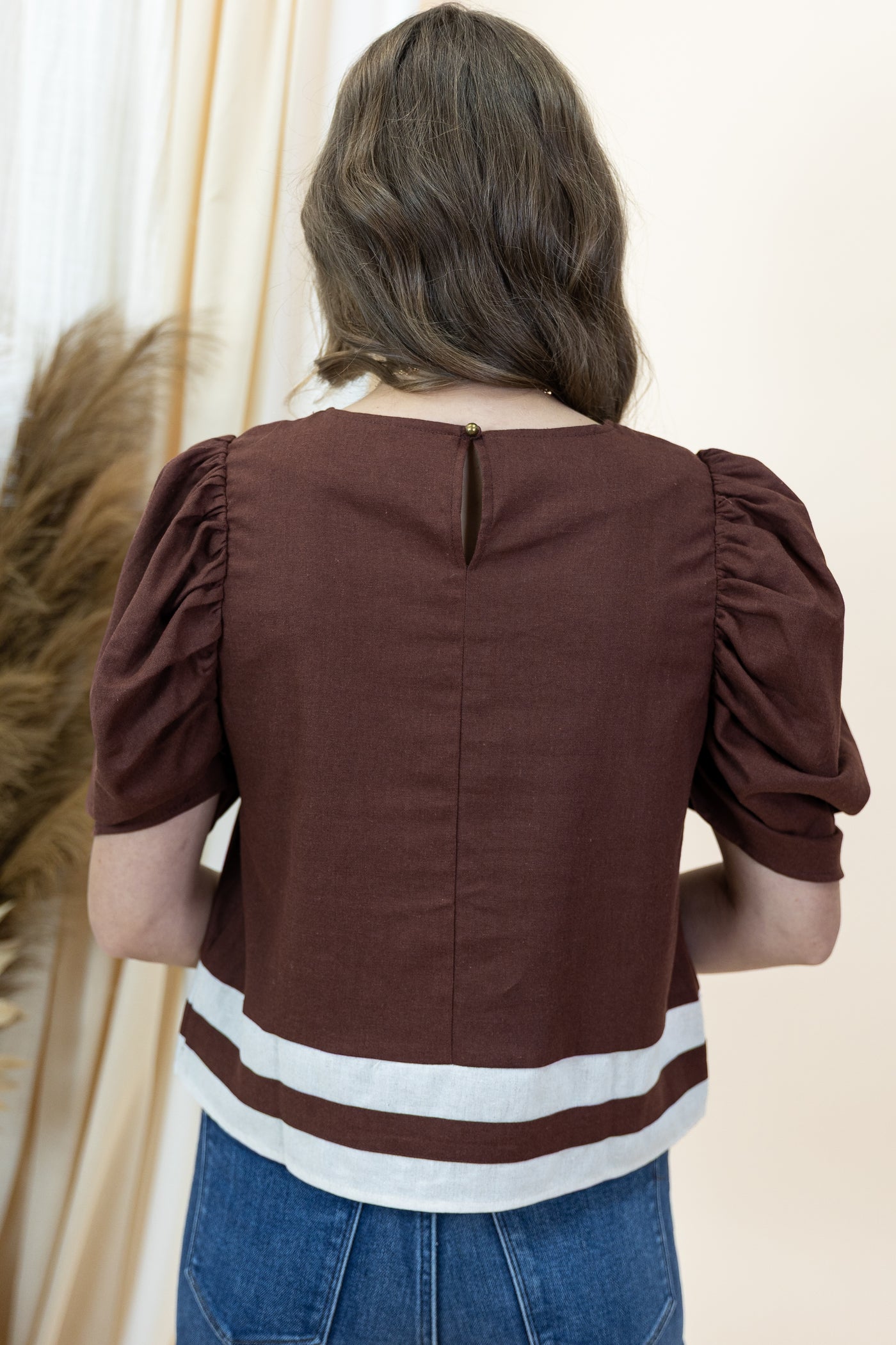 "In My Hands" Blouse (Brown)