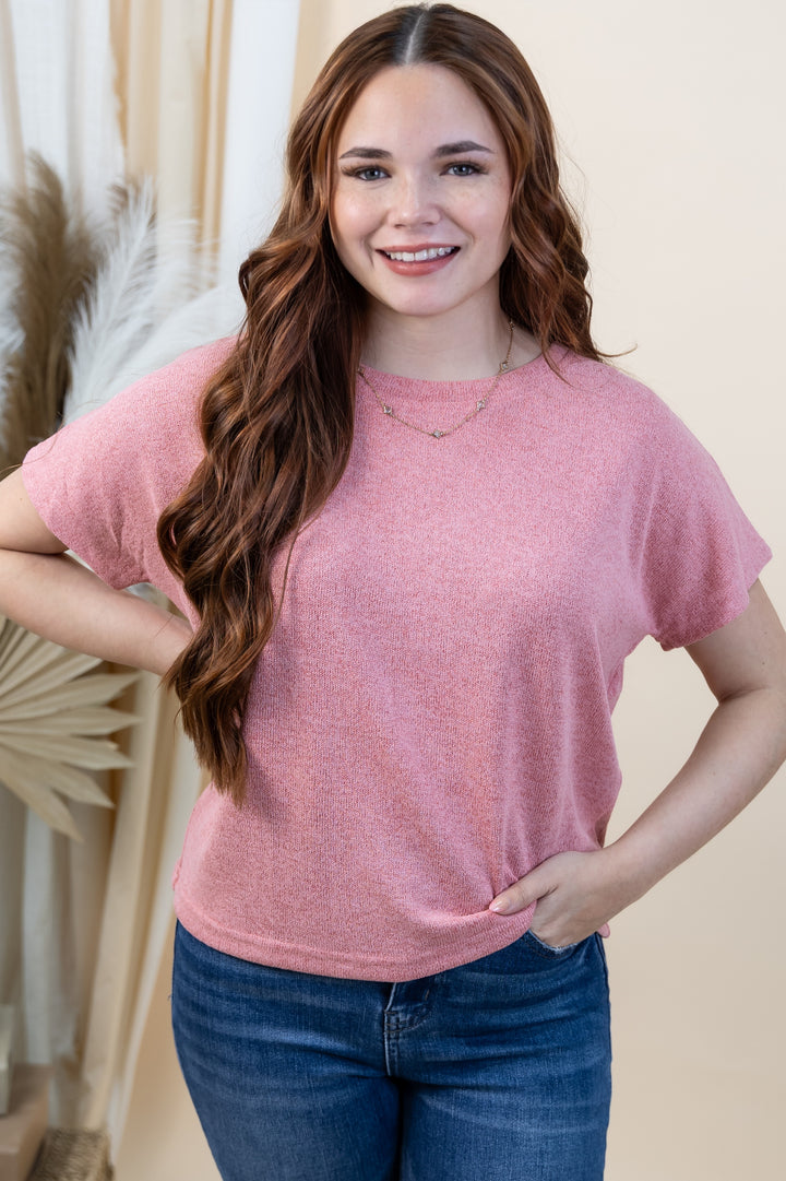 "Drop & Go" Top (Pink)