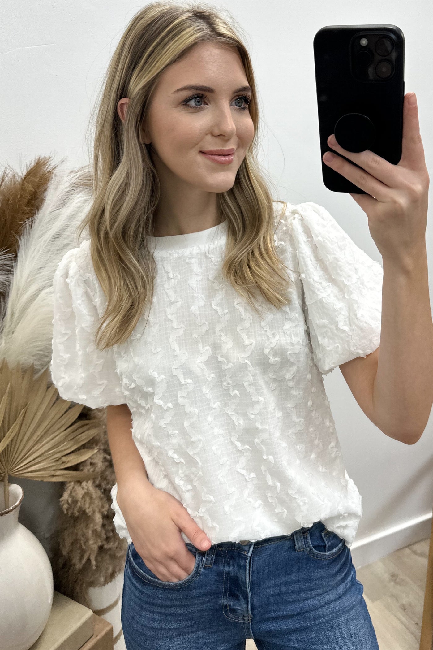 "What Will It Be" Blouse (Off White)