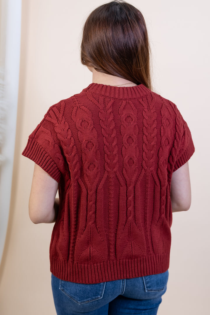 "Easy Does Everything" Sweater (Wine)