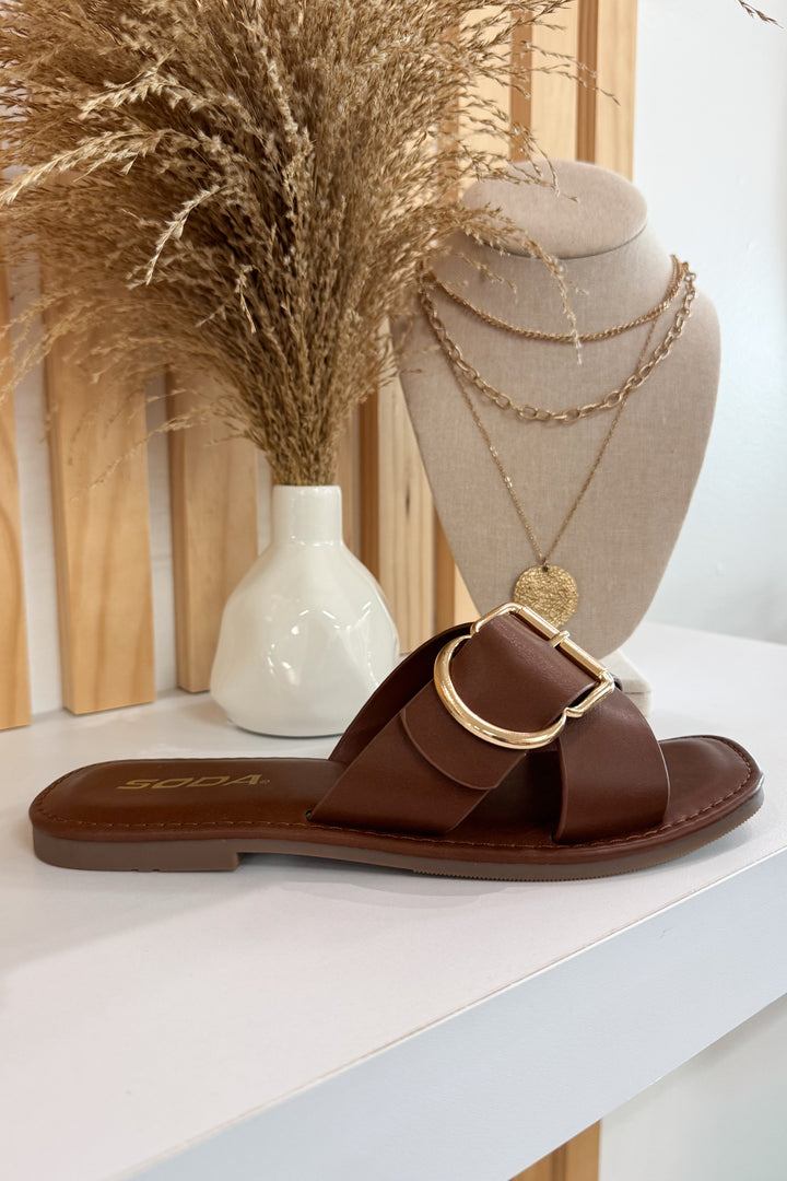 Kaitlyn Sandals (Dark Tan)