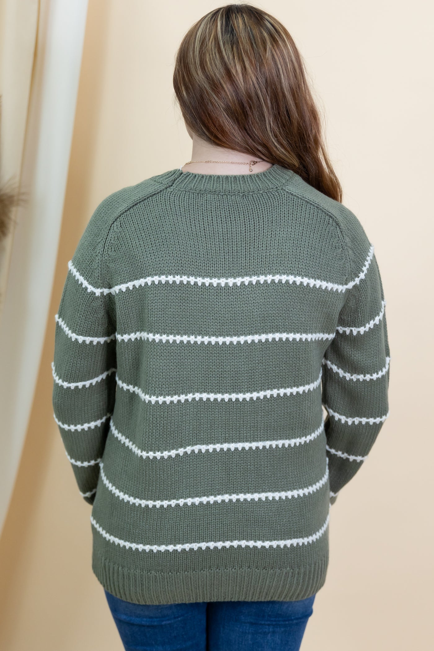 "Autumn Mornings" Sweater (Dark Olive)